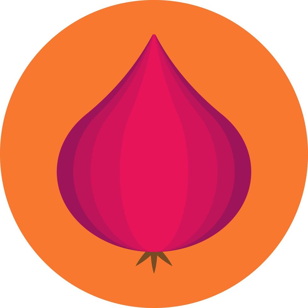 Onion Vegetable Flat Icon vector