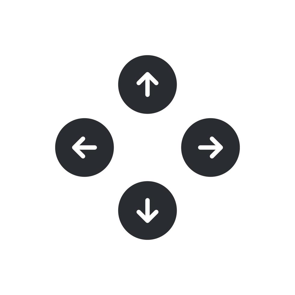 Black set arrows. Arrows point to the left icon set. vector