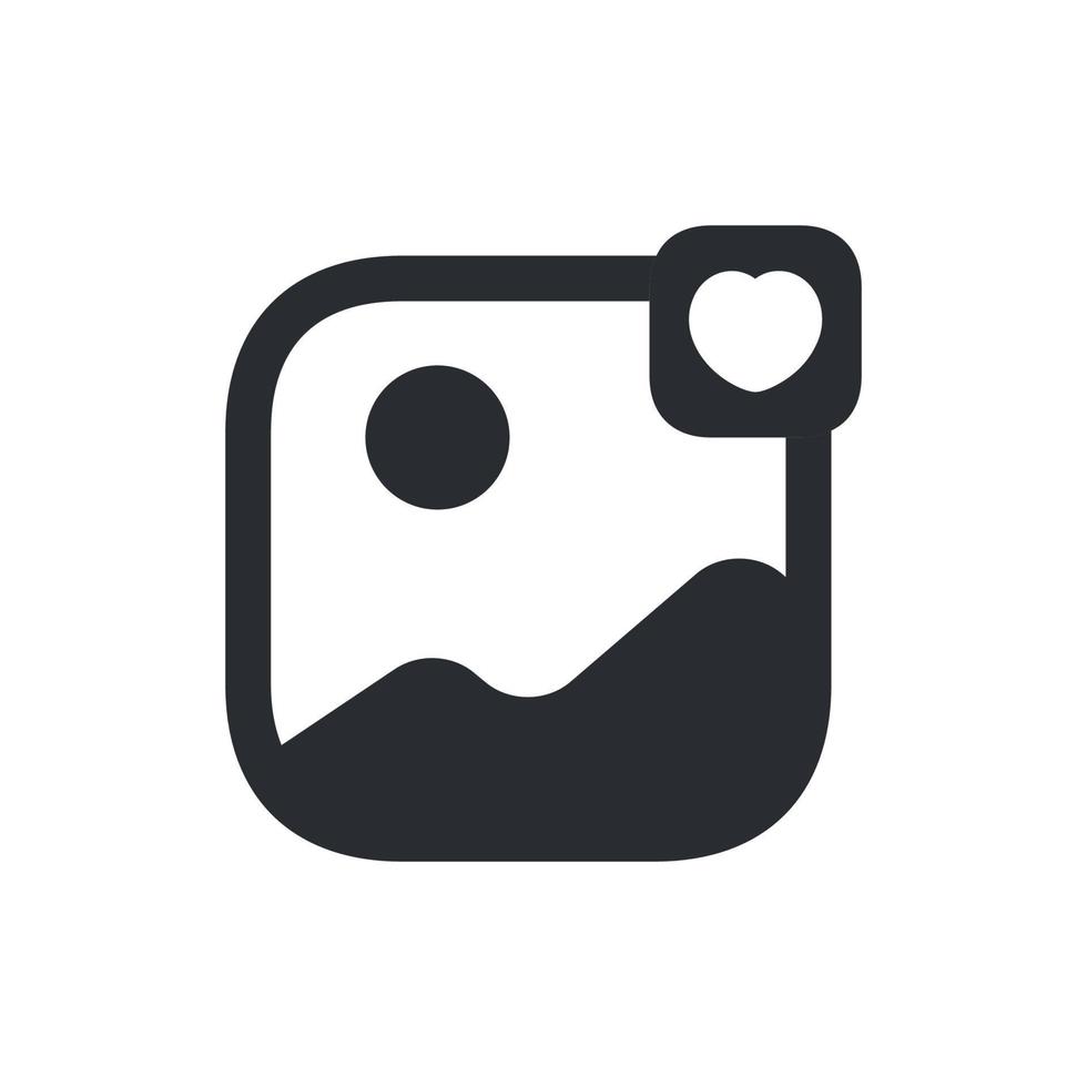 gallery favorite icon simple design vector