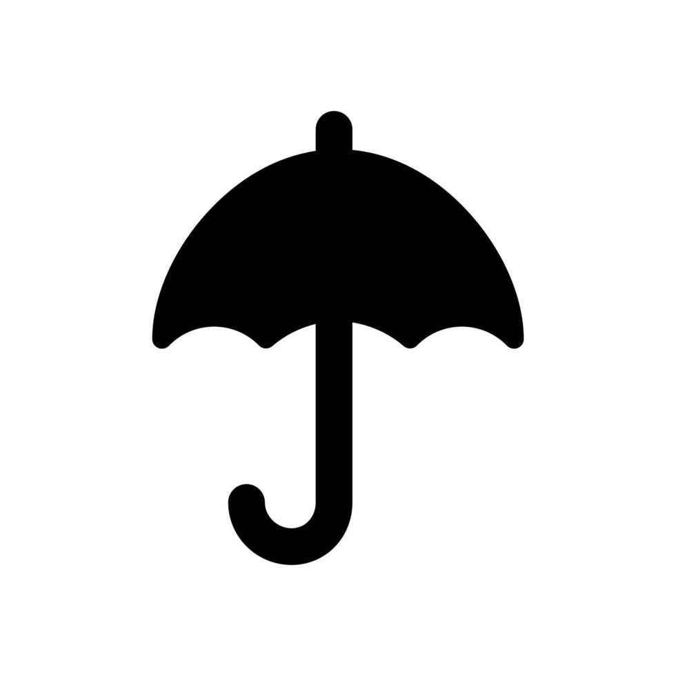 Umbrella flat vector icon isolated on white background.