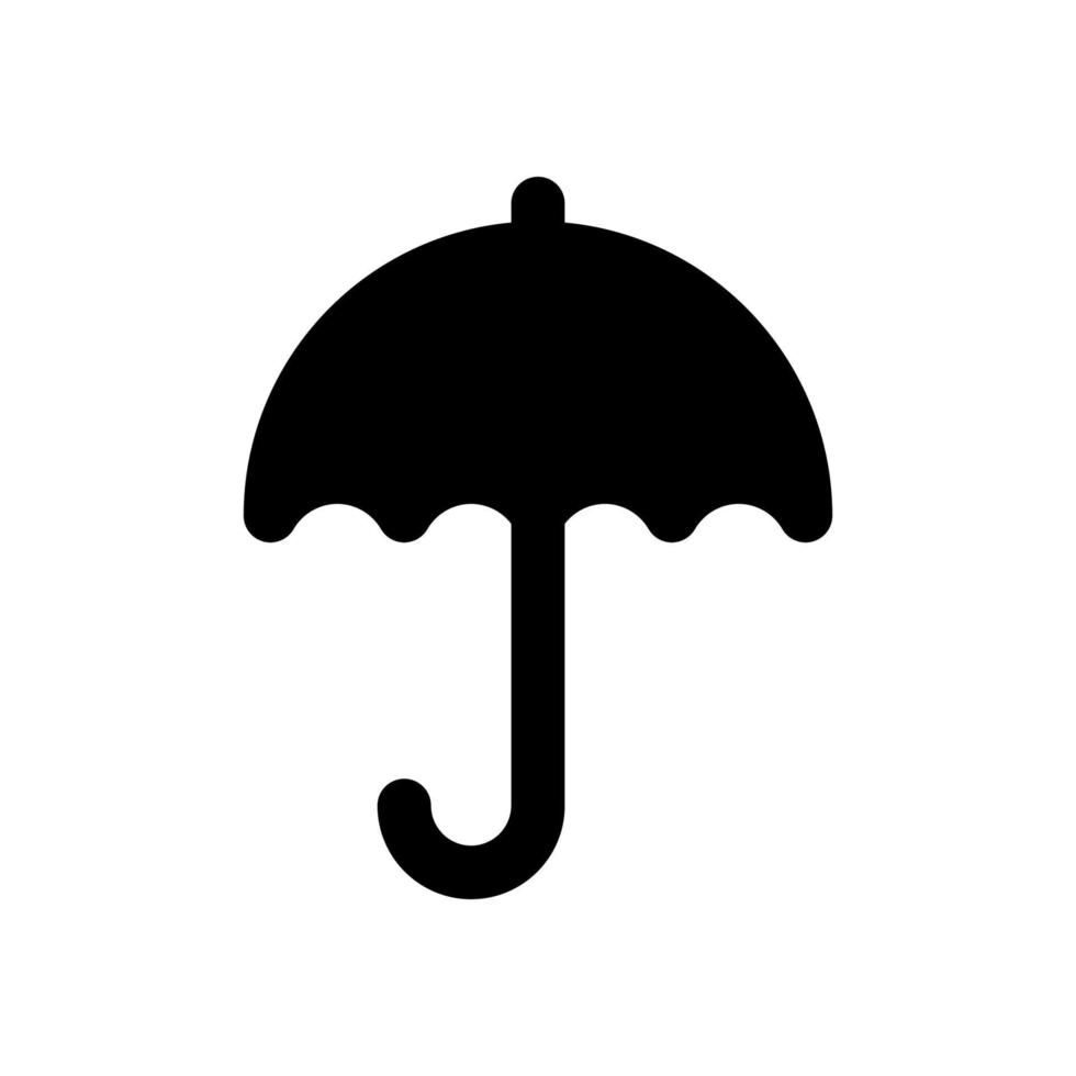 Umbrella flat vector icon isolated on white background.