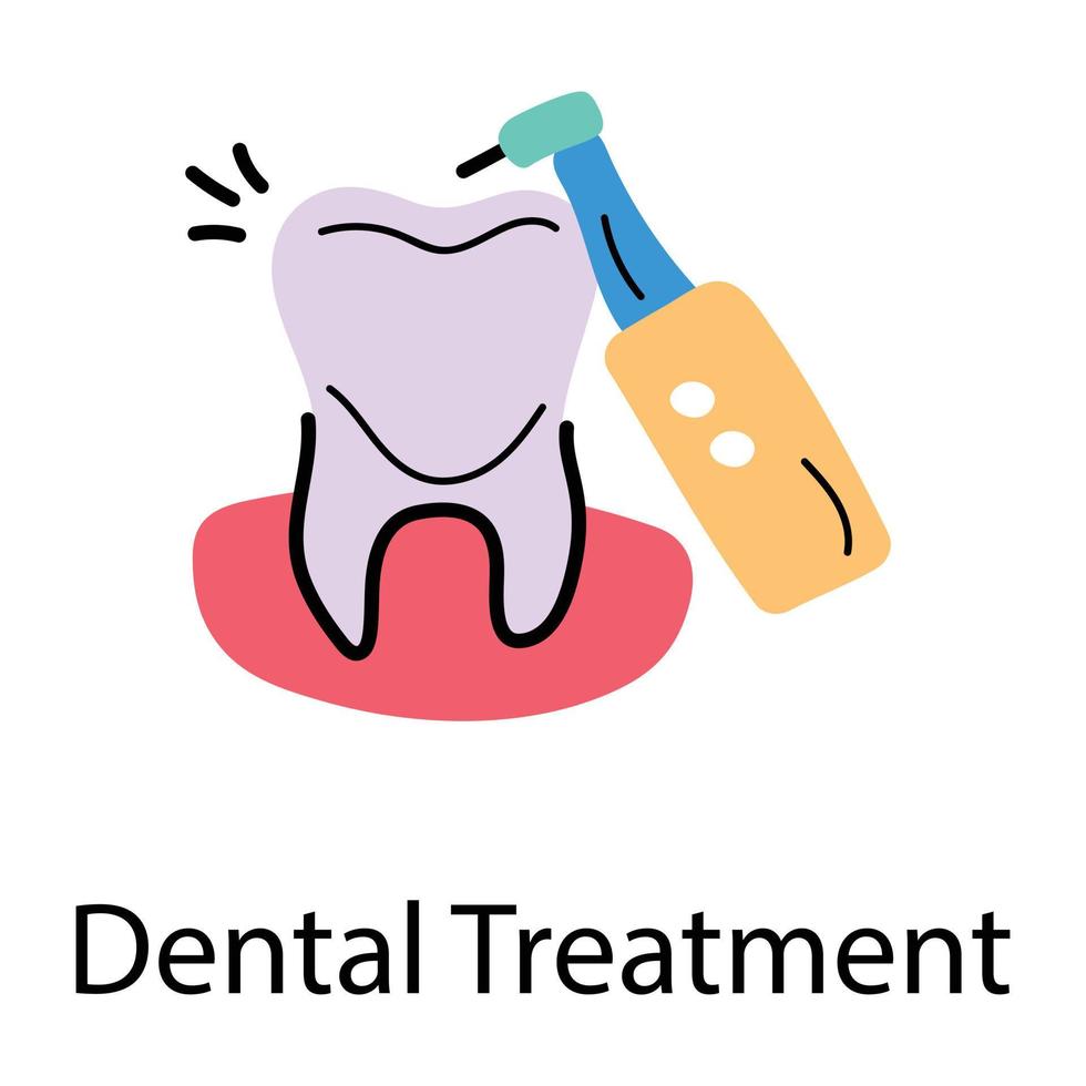 Trendy Dental Treatment 17757117 Vector Art at Vecteezy
