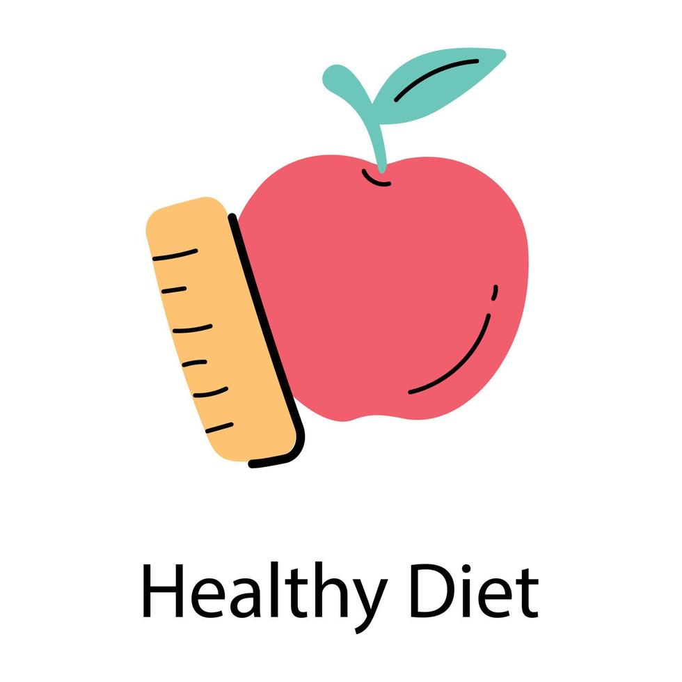 Trendy Healthy Diet vector