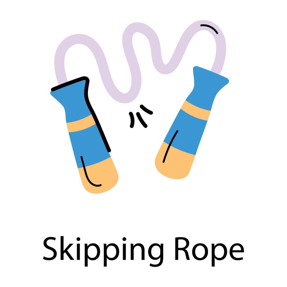 Trendy Skipping Rope vector