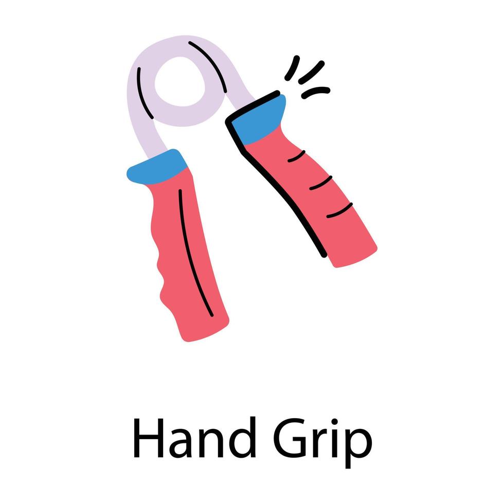 Trendy Hand Grip vector