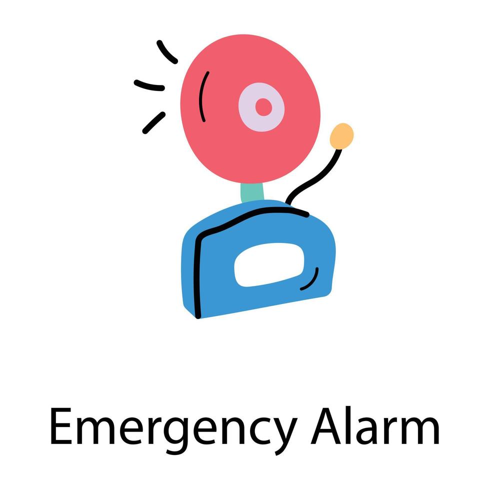Trendy Emergency Alarm 17757210 Vector Art at Vecteezy