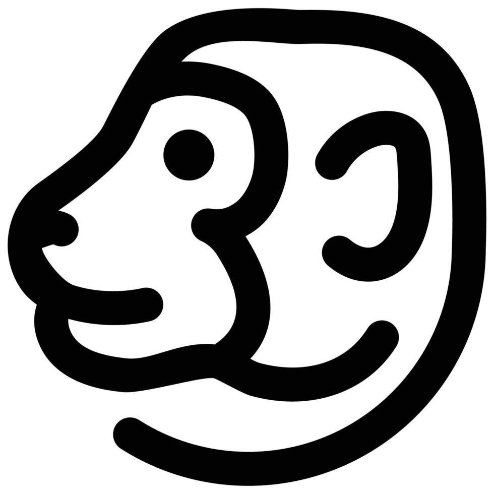 Monkey Horoscope, Horoscope theme icons, Zodiac and planets. vector