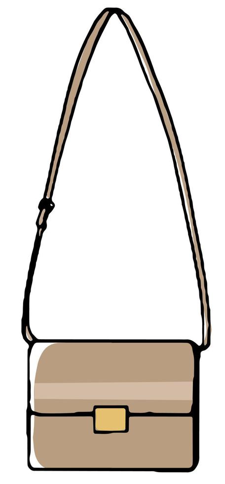 bolso clásico para mujer, bolso elegante o clutch vector