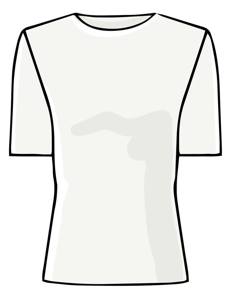 Tshirt fashionable basic clothes unisex outfit vector