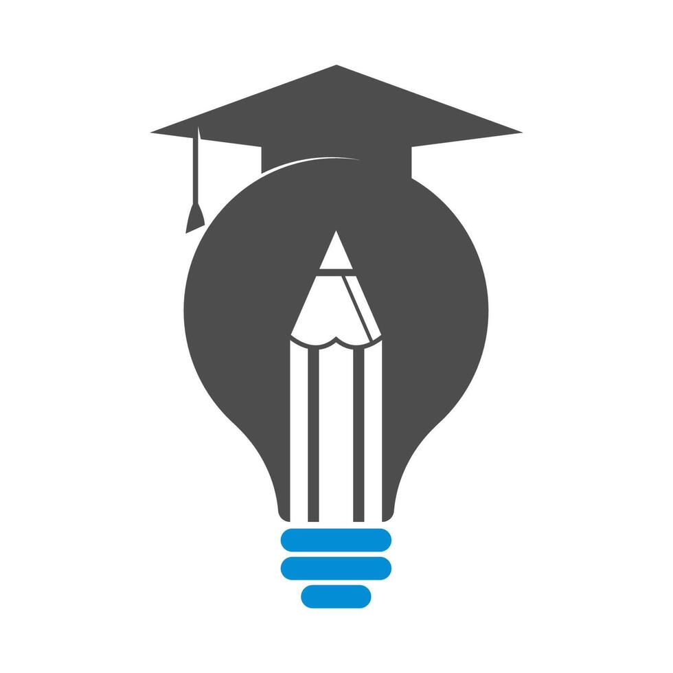 Lamp education icon logo design vector