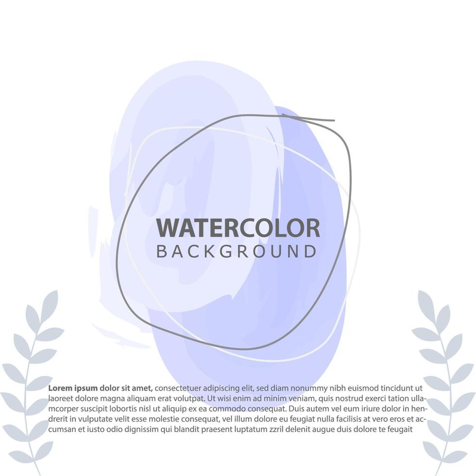 minimalist design background in soft rainbow pastel color. Square abstract brush watercolor banner template for social media post, cover, poster, gift card, brochure, flyer, invitation, placard vector