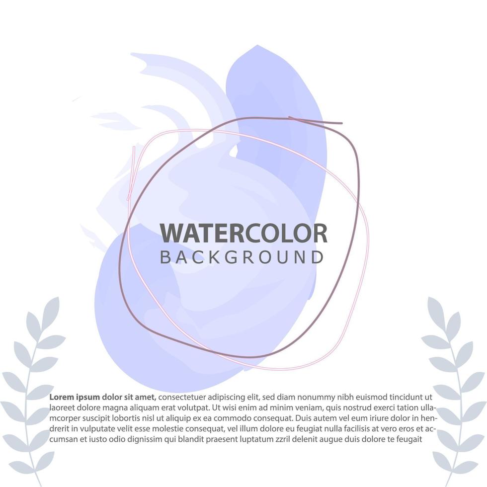 minimalist design background in soft rainbow pastel color. Square abstract brush watercolor banner template for social media post, cover, poster, gift card, brochure, flyer, invitation, placard vector