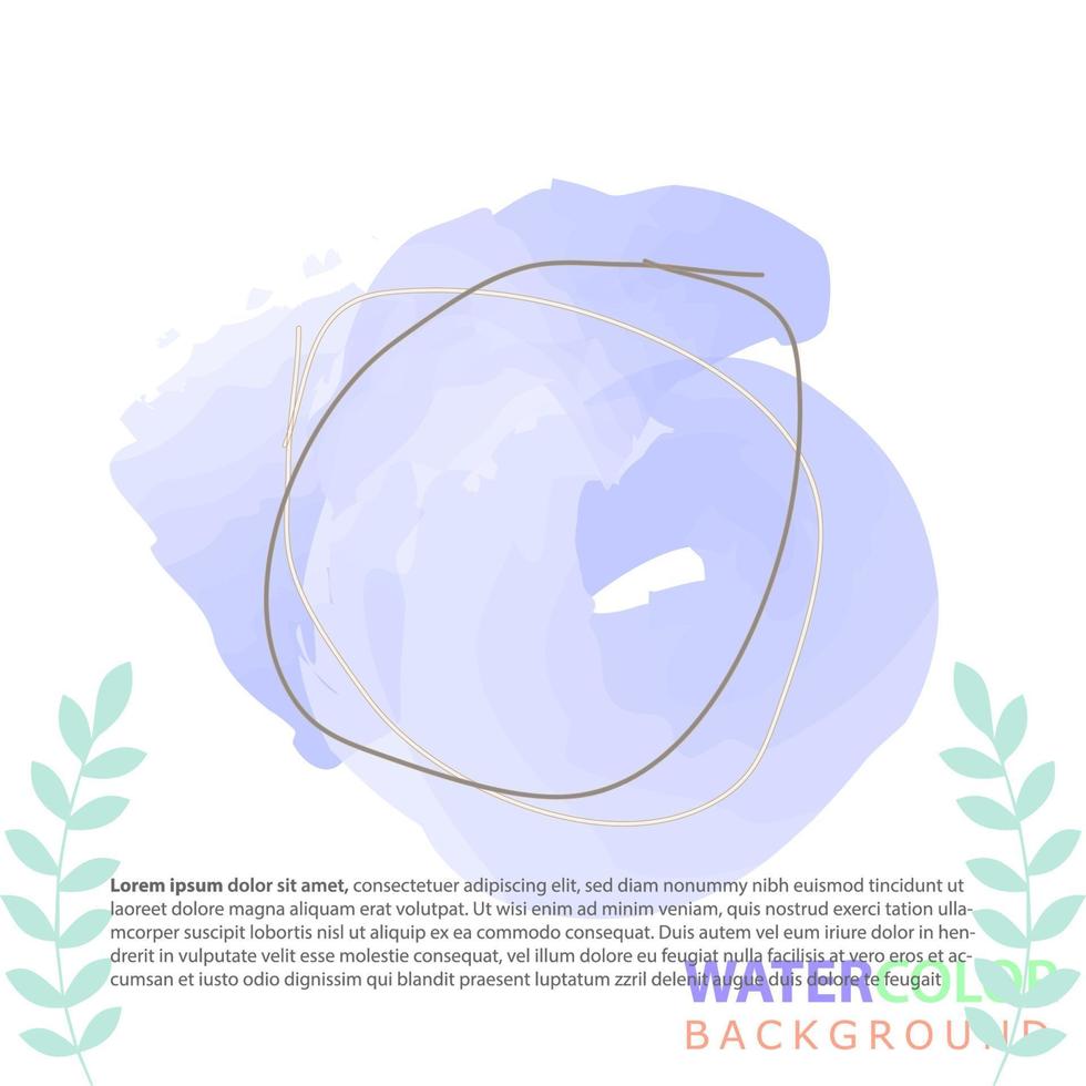 minimalist design background in soft rainbow pastel color. Square abstract brush watercolor banner template for social media post, cover, poster, gift card, brochure, flyer, invitation, placard vector