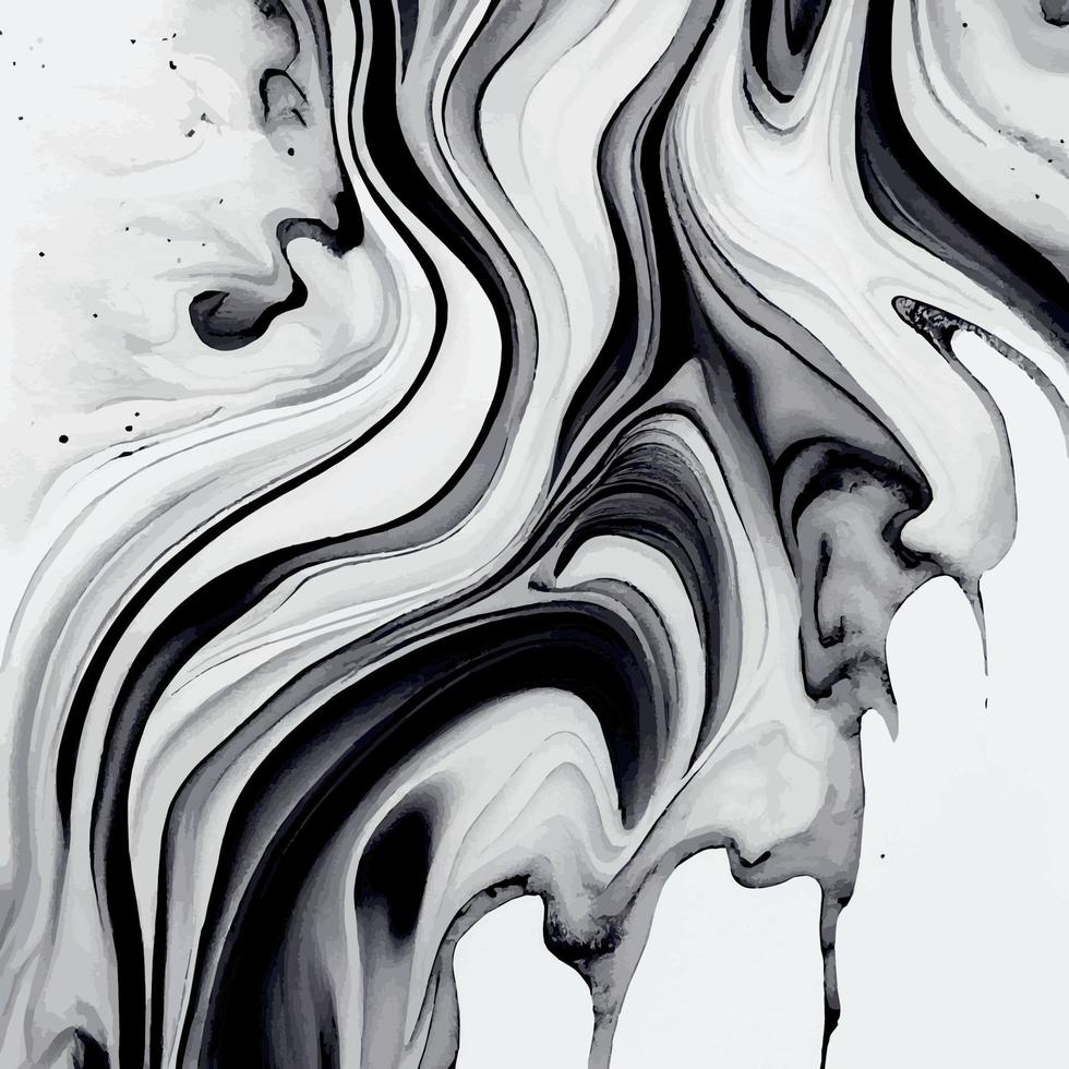 diseño de textura de mármol, superficie de mármol gris blanco negro colorido, líneas curvas, diseño de fondo abstracto brillante - vector