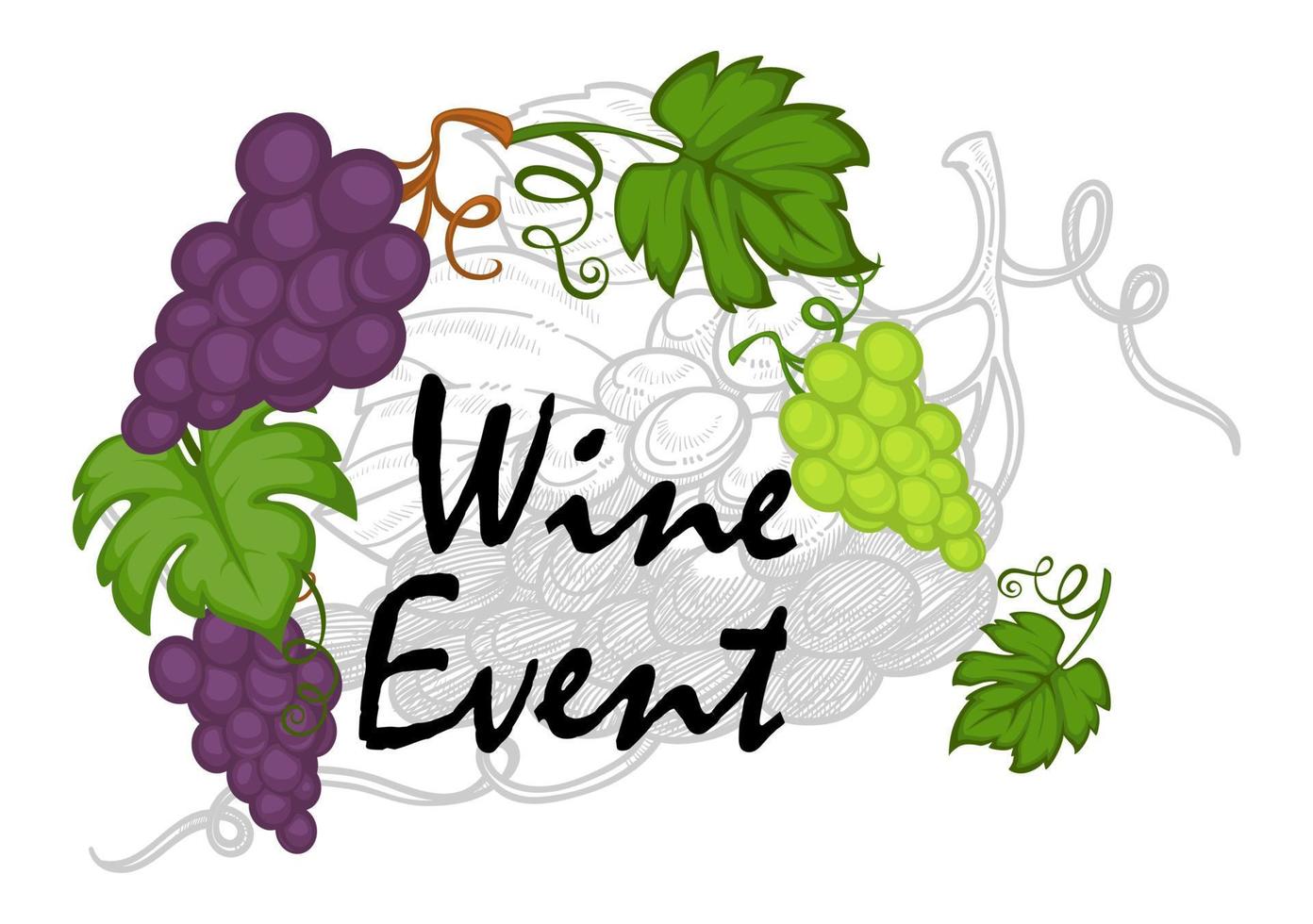 Wine event, fermenting or tasting of beverages vector