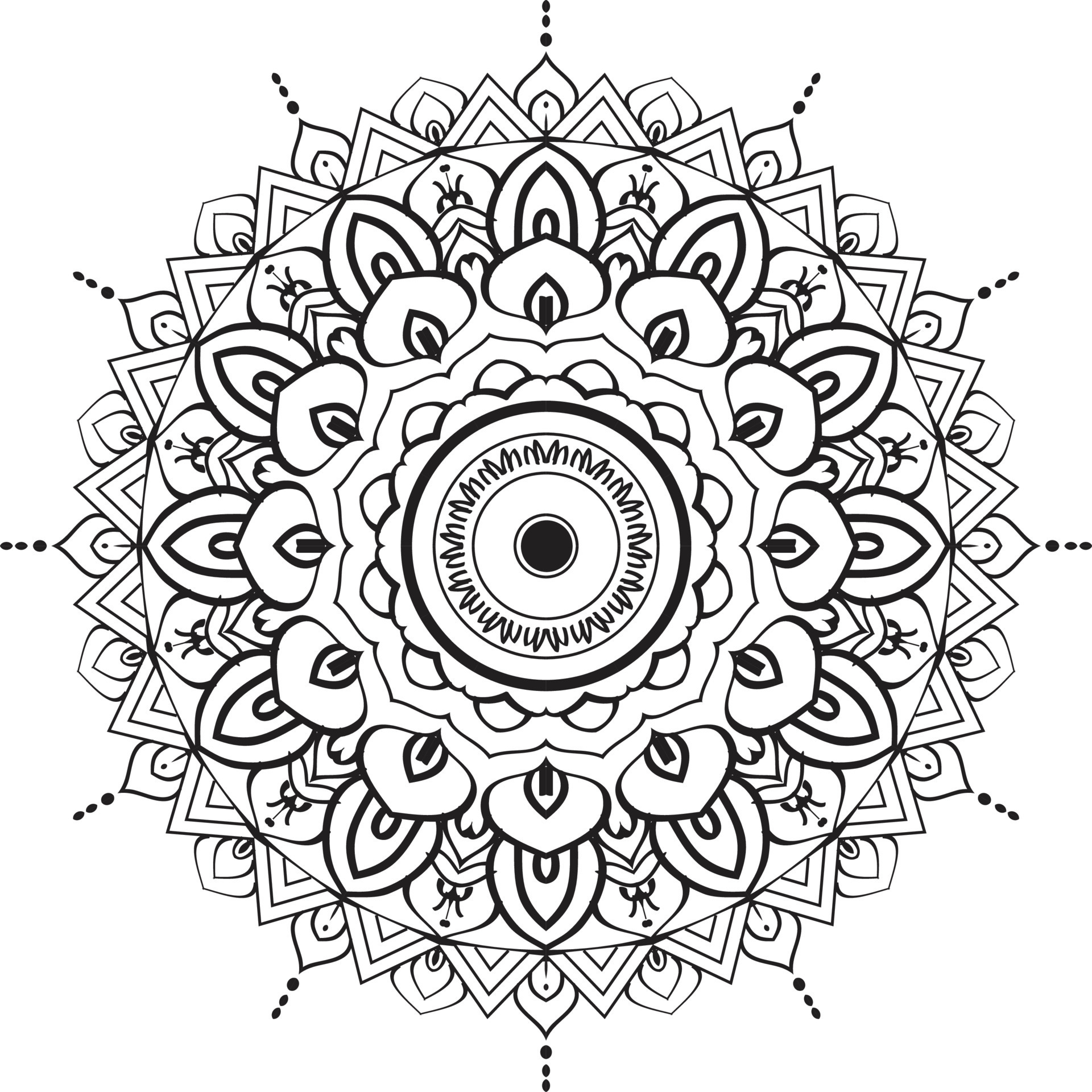 Mandala design illustrator,mandala art design, 17761069 Vector Art at