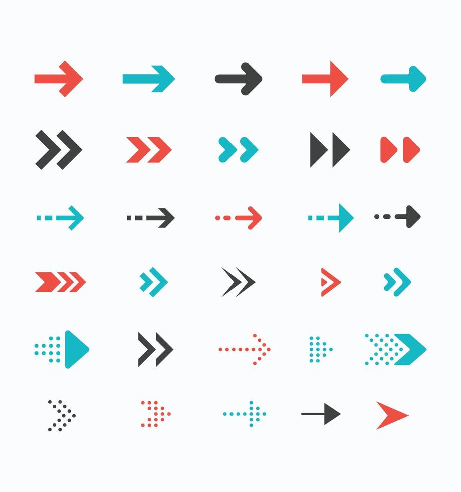 Flat Vector Modern Arrow Collection