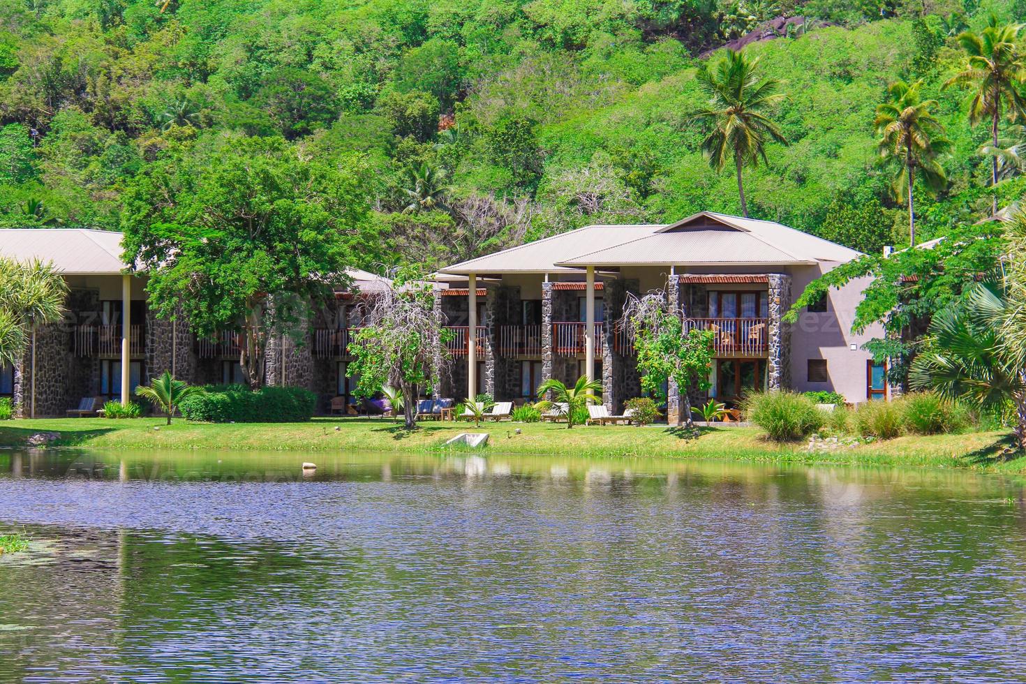 Exotic resort in a tropical country Seyshelles photo
