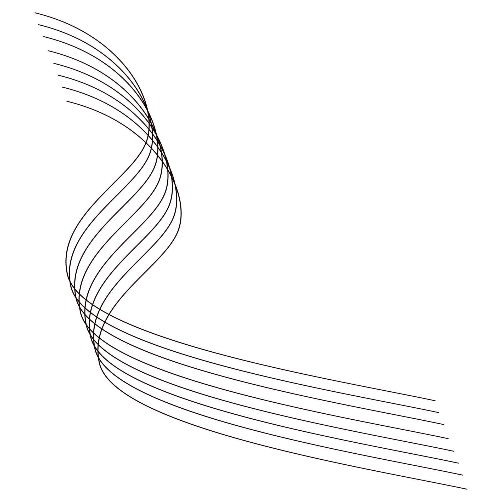 Abstract curved lines. Vector illustration for design 17761822 Vector