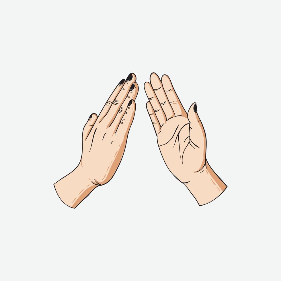 Hands Designs Icon Set Vector Illustrator