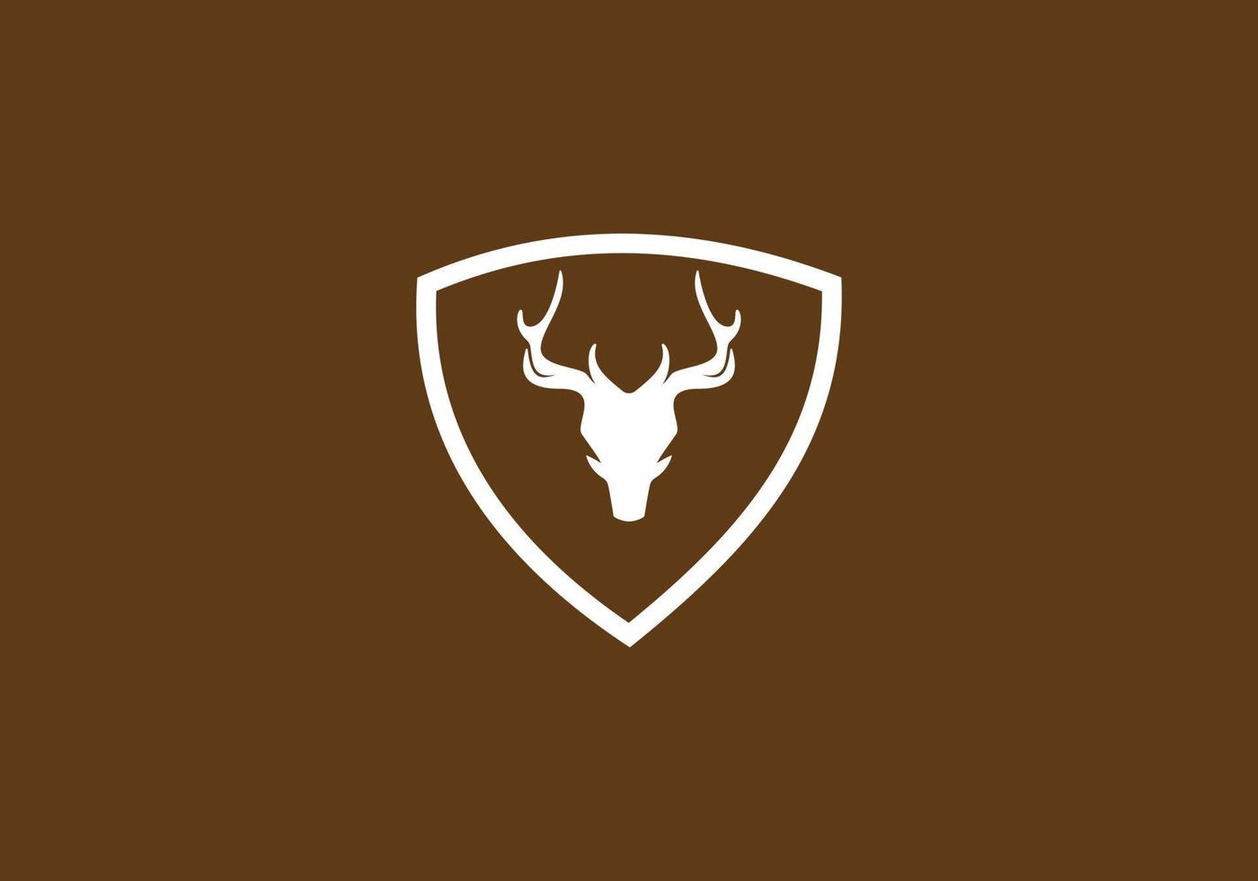 this is a deer logo design vector