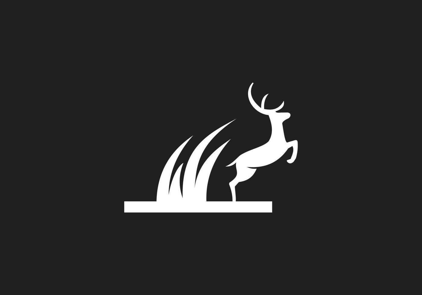 this is a deer logo design vector