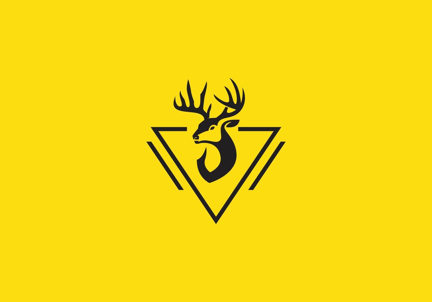 this is a deer logo design vector