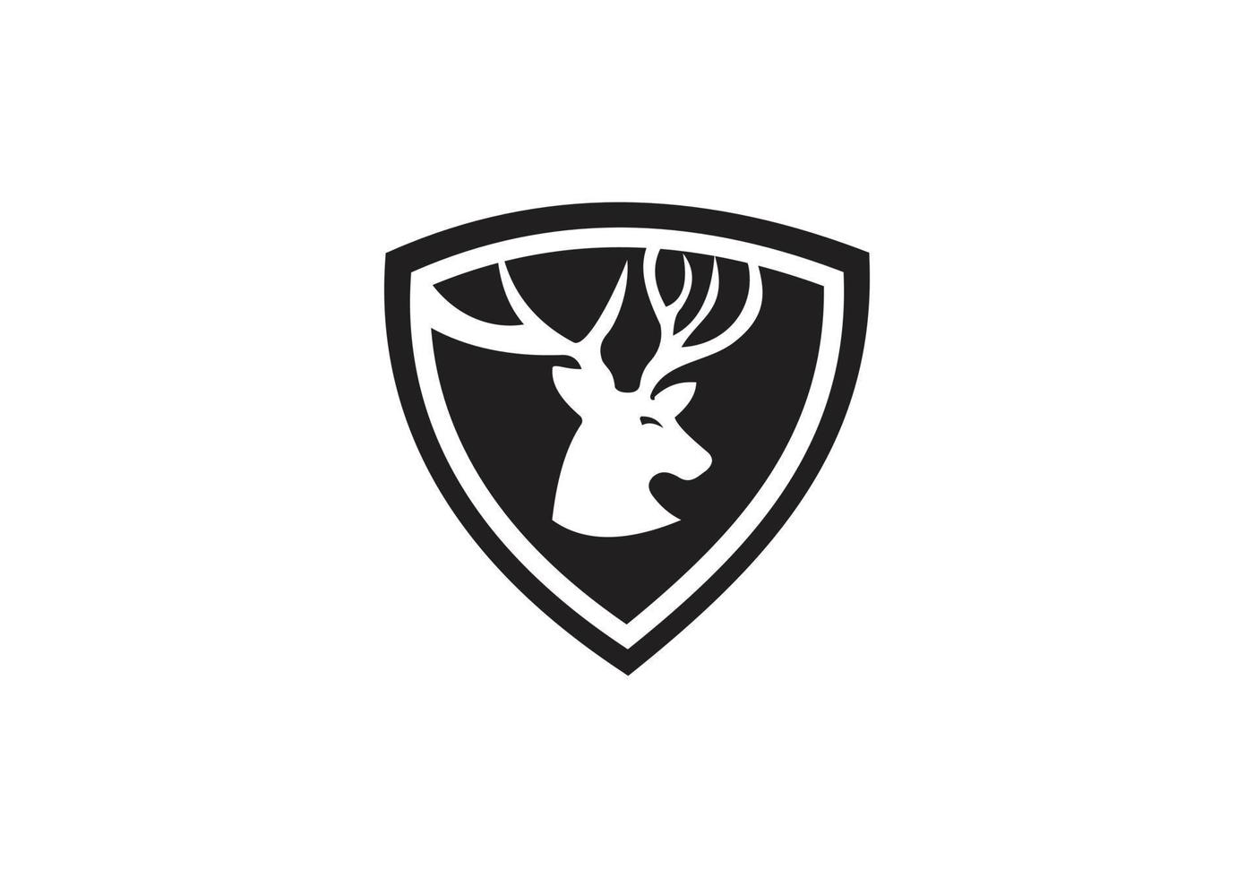 this is a deer logo design vector