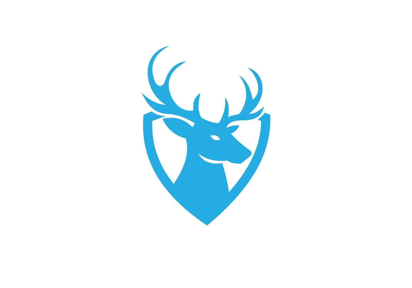 this is a deer logo design vector