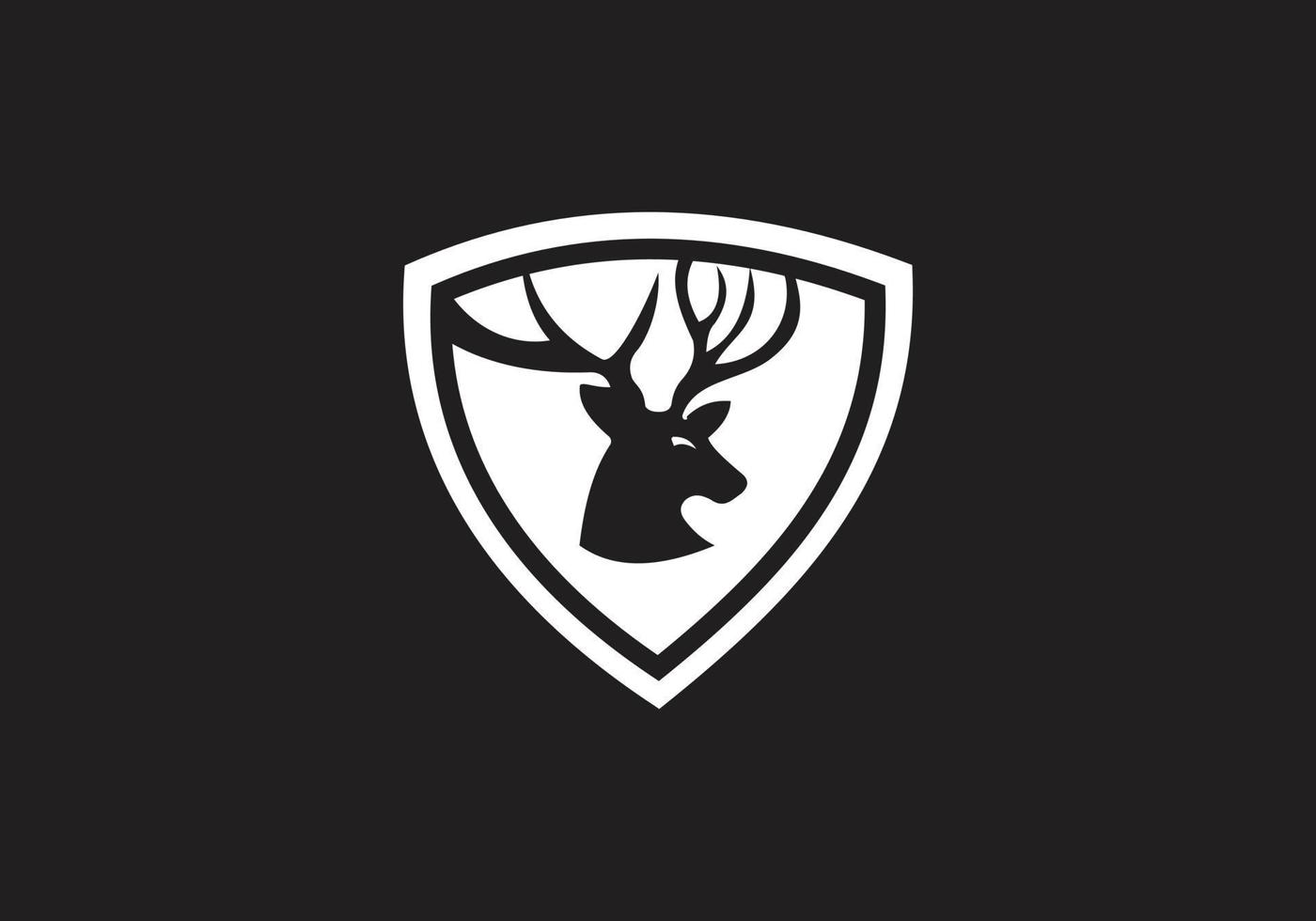 this is a deer logo design vector