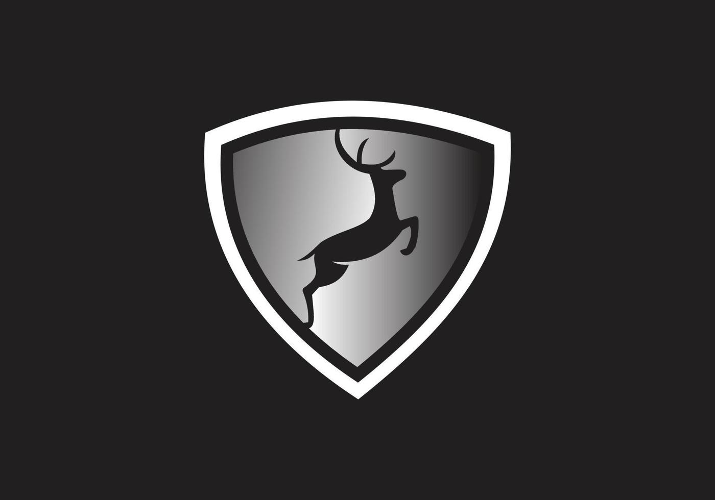 this is a deer logo design vector