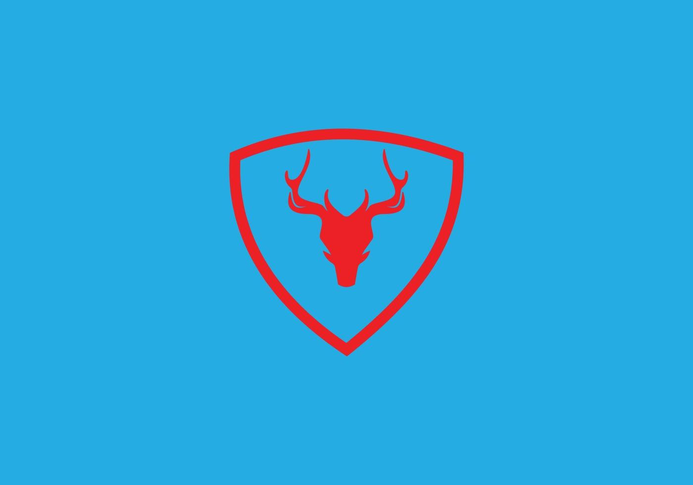 this is a deer logo design vector