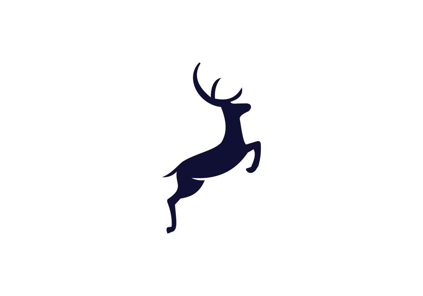 this is a deer logo design vector