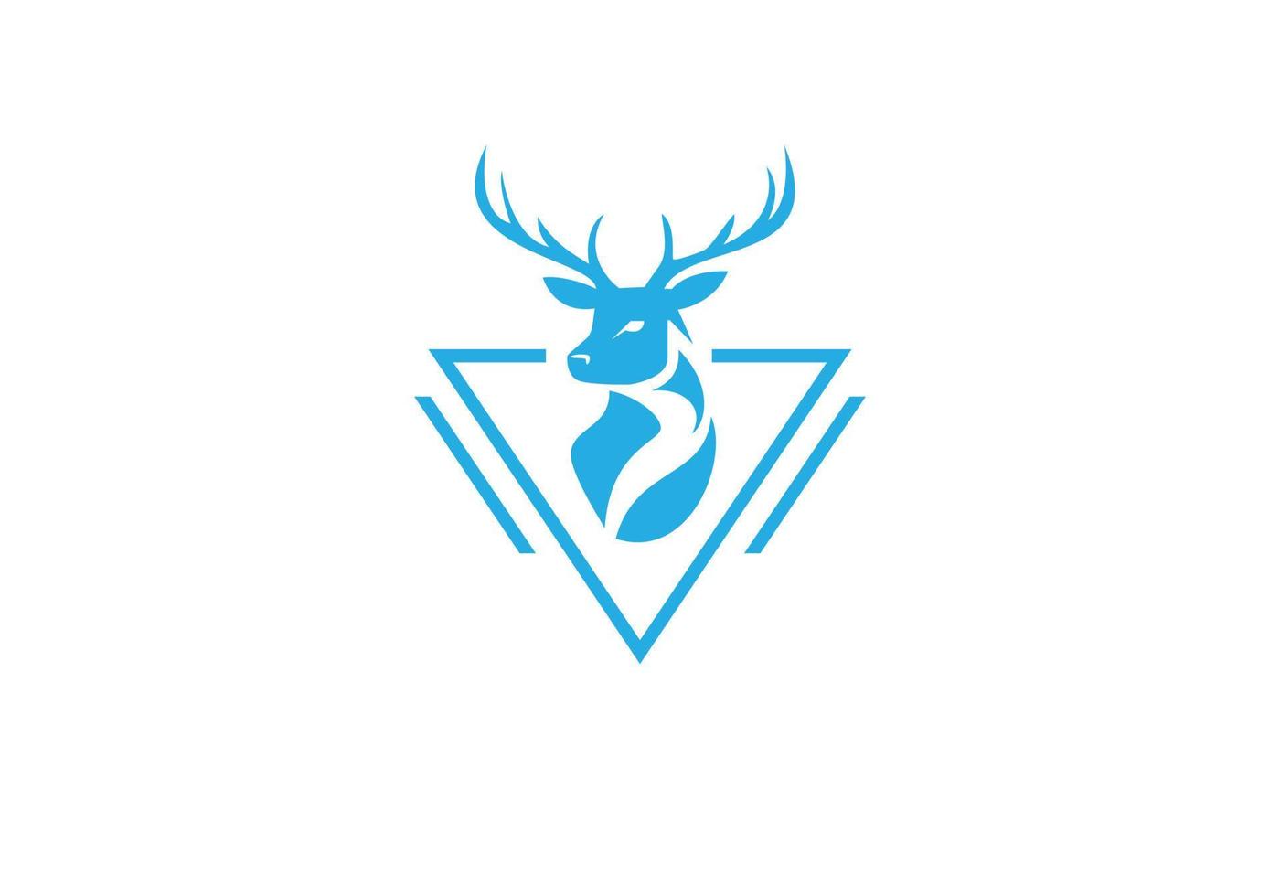 this is a deer logo design vector