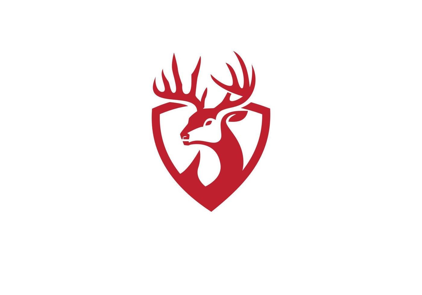 this is a deer logo design vector