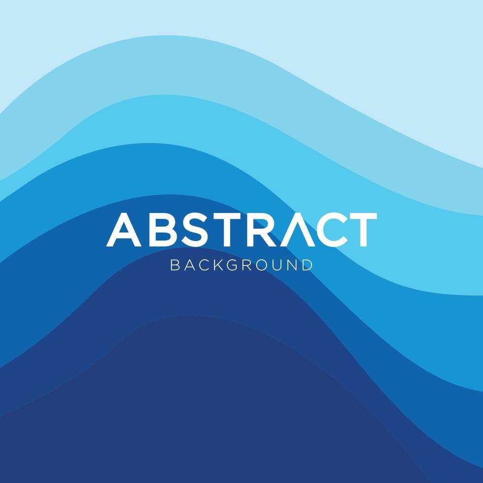 diseño de fondo abstracto de las olas del océano azul. diseño moderno de ilustración de vector de fondo abstracto de onda azul. diseño de fondo azul moderno para fondo de presentación, vector de diseño de patrón.