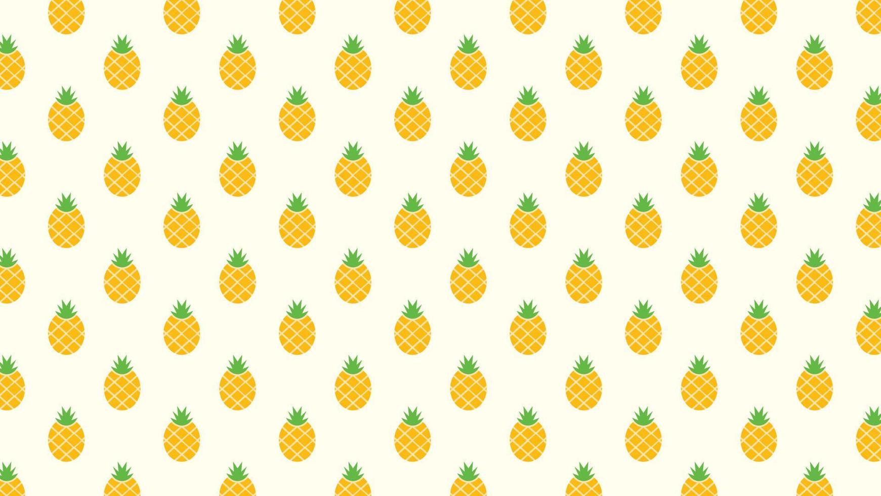 pineapple pattern background design vector illustration. Pineapple background design, Wall art. Pattern design vector.