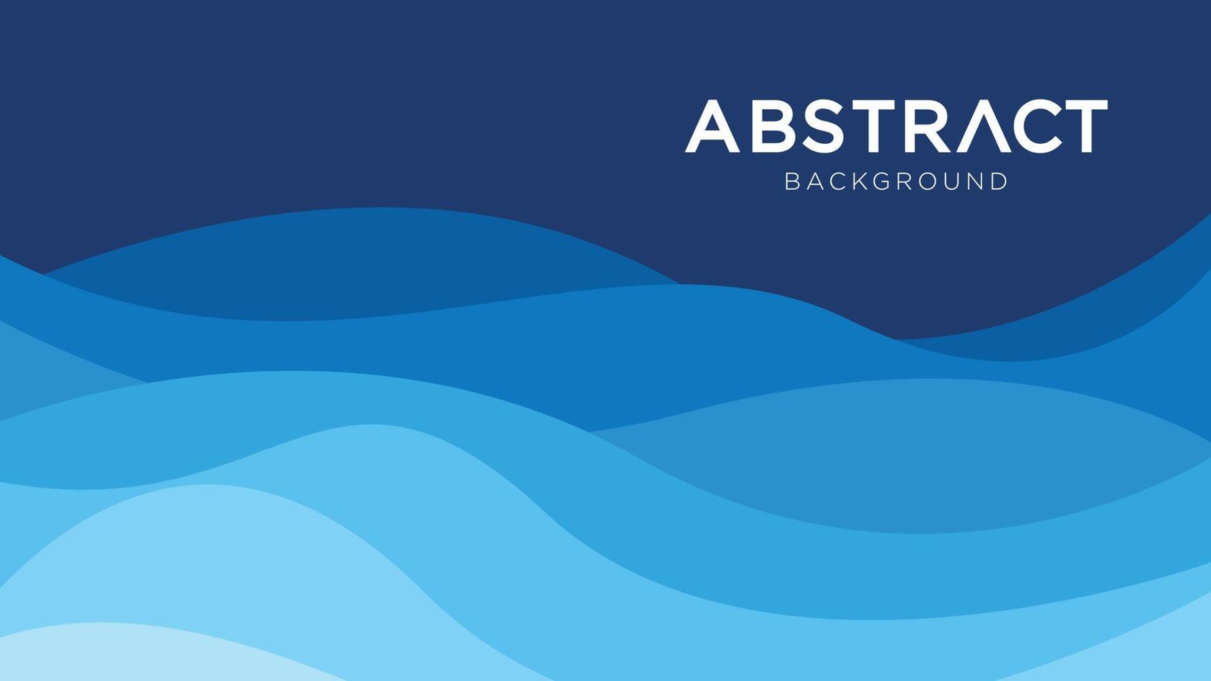 diseño de fondo abstracto de las olas del océano azul. diseño moderno de ilustración de vector de fondo abstracto de onda azul. diseño de fondo azul moderno para fondo de presentación, vector de diseño de patrón.