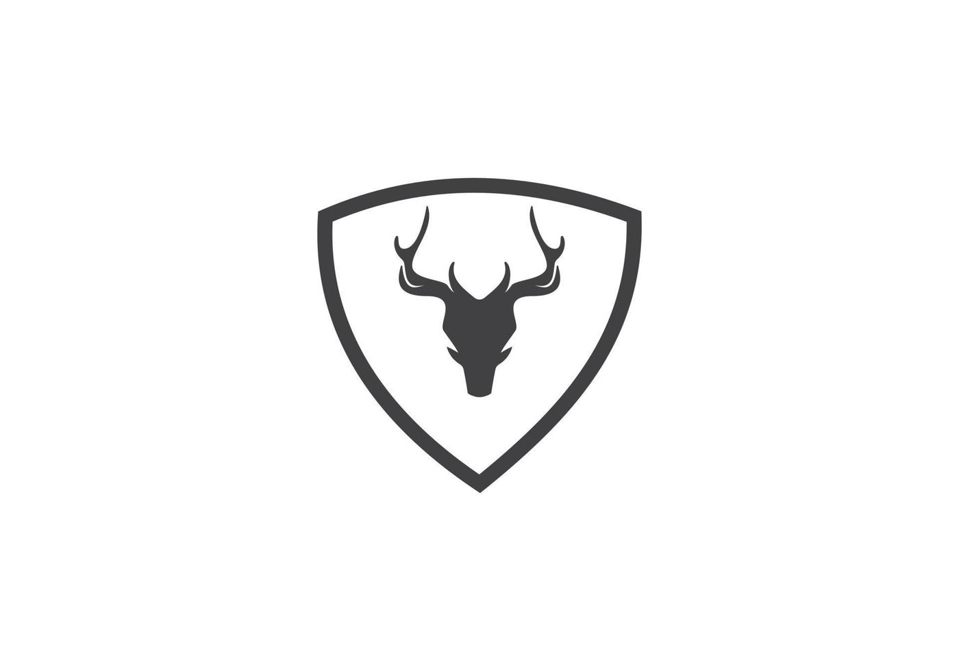 this is a deer logo design vector