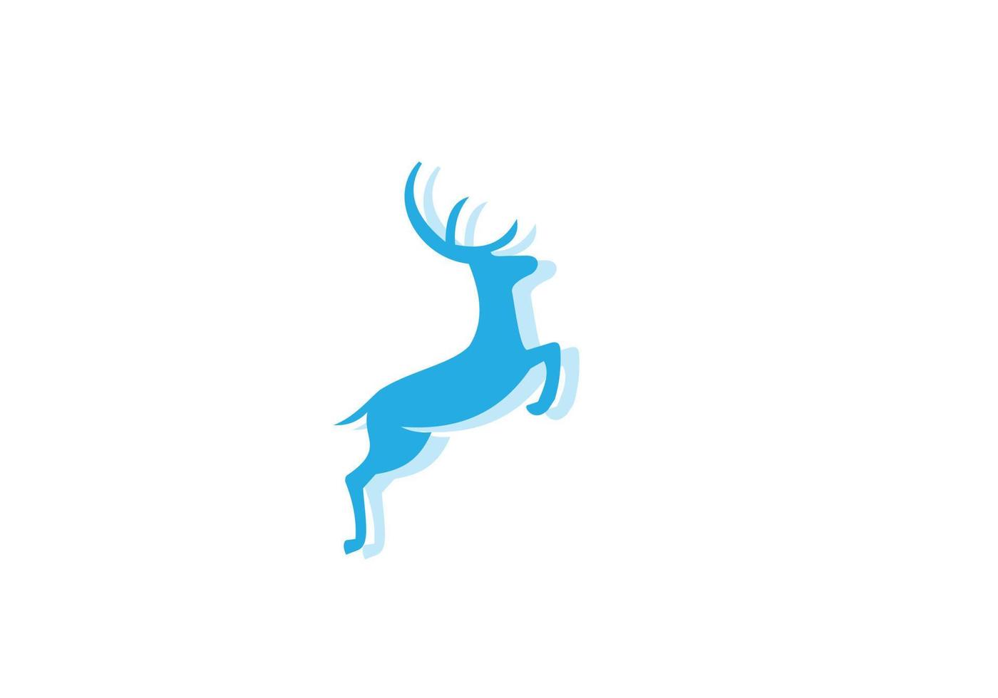 this is a deer logo design vector