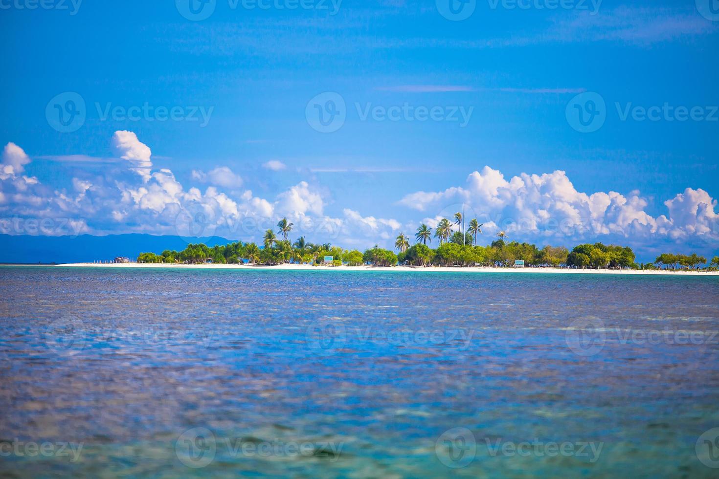 Beautiful tropical uninhabited island at Philippines photo