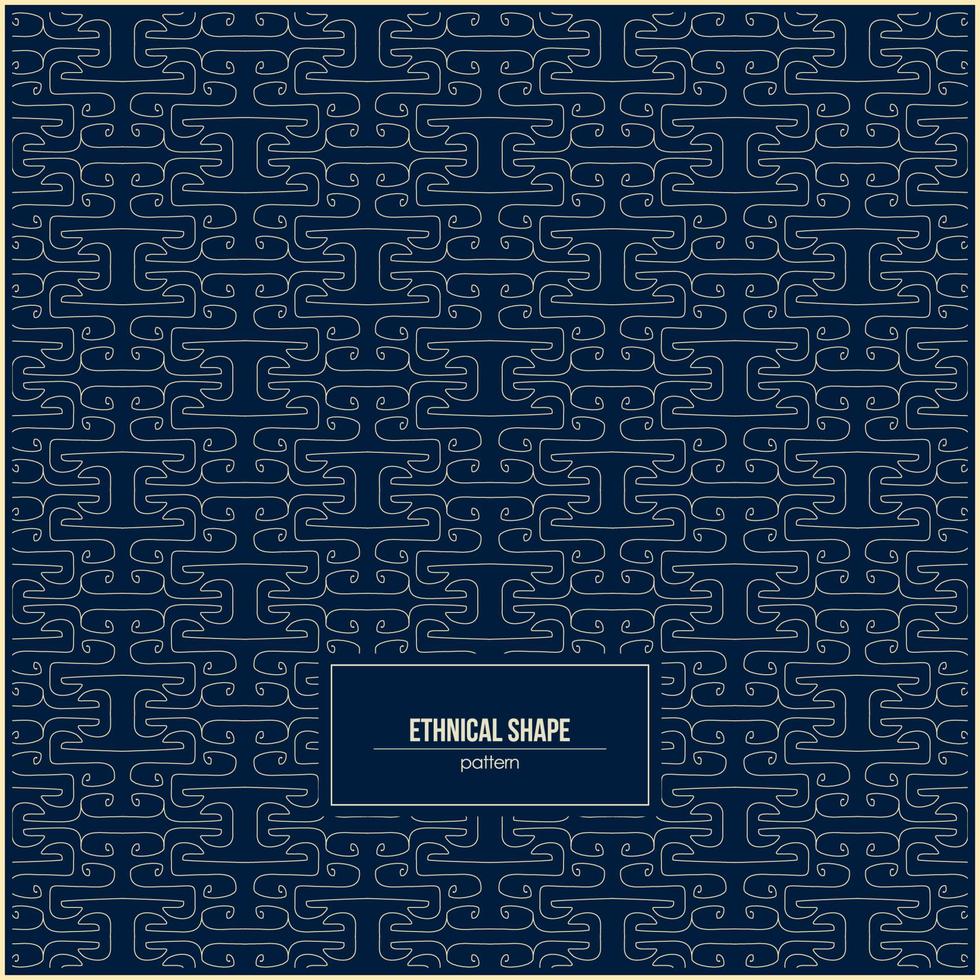 tribal pattern of old ethnical shape with dark background vector