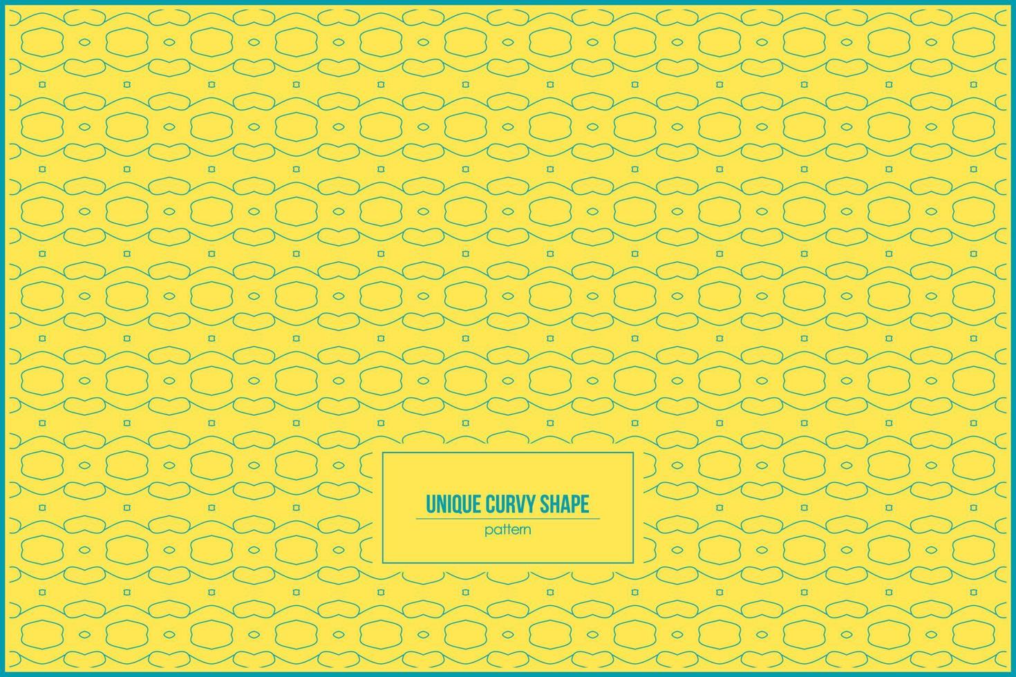 unique curvy shape pattern with colorful background vector