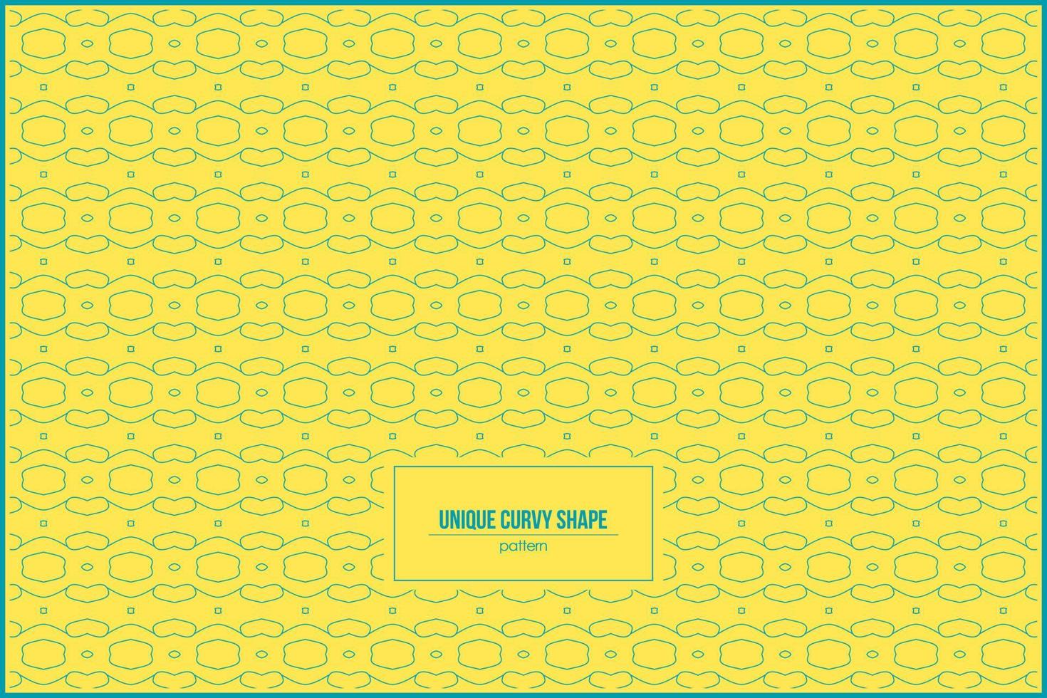 unique curvy shape pattern with colorful background vector