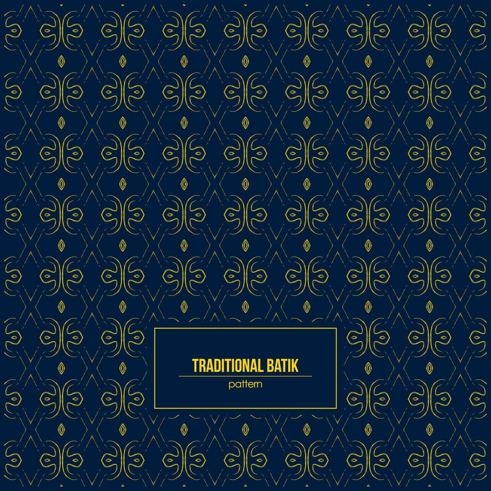 beautiful batik pattern with old and traditional shape vector