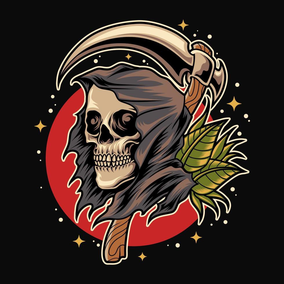 Grim reaper vintage vector