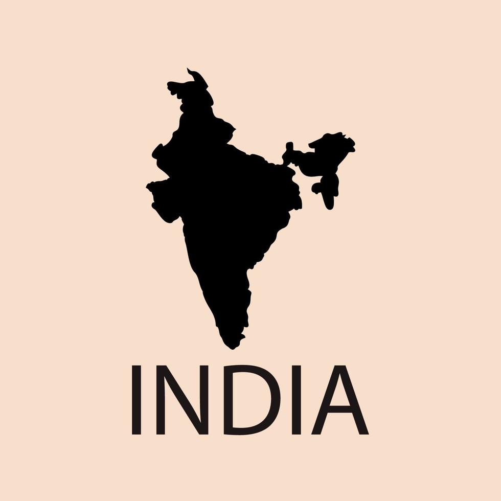 INDIA country flag and map. vectors