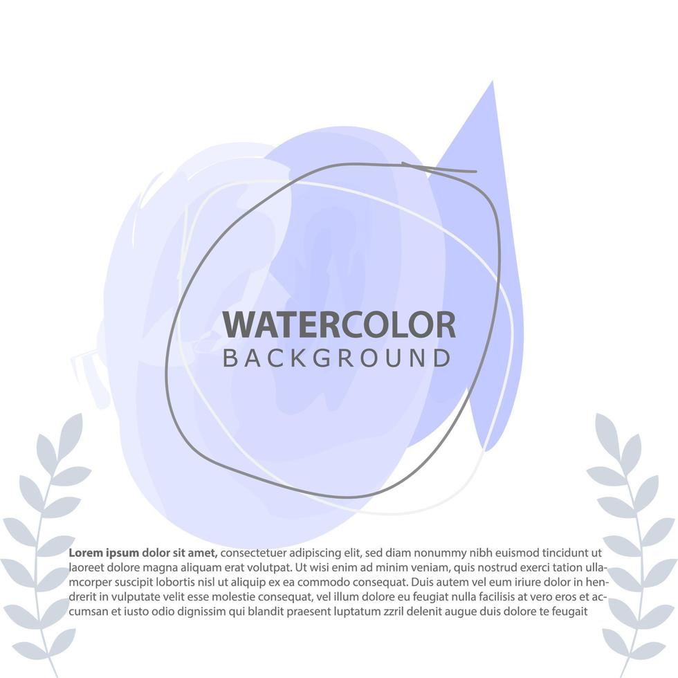 minimalist design background in soft rainbow pastel color. Square abstract brush watercolor banner template for social media post, cover, poster, gift card, brochure, flyer, invitation, placard vector