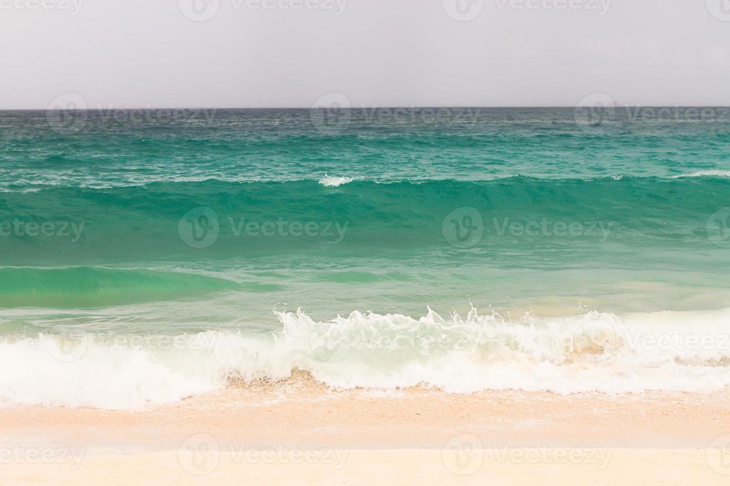 Big waves in rough seas photo