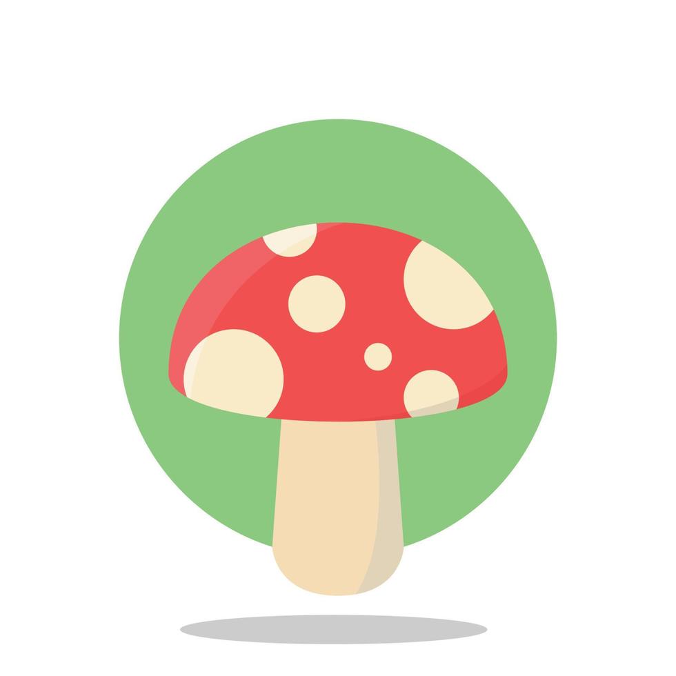 Mushroom Vector Flat Style Illustration